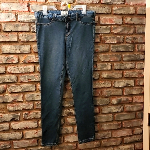 Aeropostale Denim - Very Soft Aeropostale Skinny Light Blue Jeans, Button Closure, LARGE